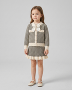 Conjunto niña invierno 2 piezas ropa infantil elegante con falda y chaqueta en España
