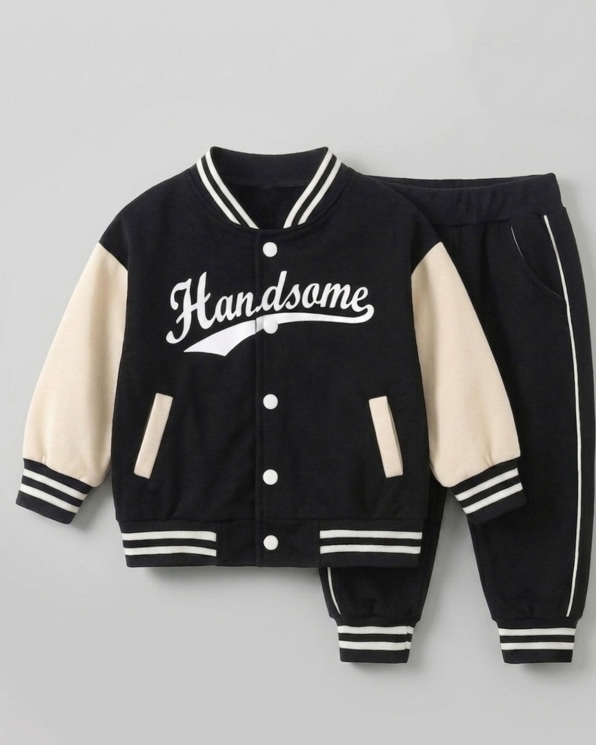 Conjunto deportivo infantil 3 piezas bebé y niño con chaqueta varsity y pantalón cómodo ropa niño en España