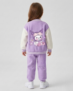 Conjunto niña invierno ropa infantil con dibujos animados chaqueta y pantalón con forro cálido en España