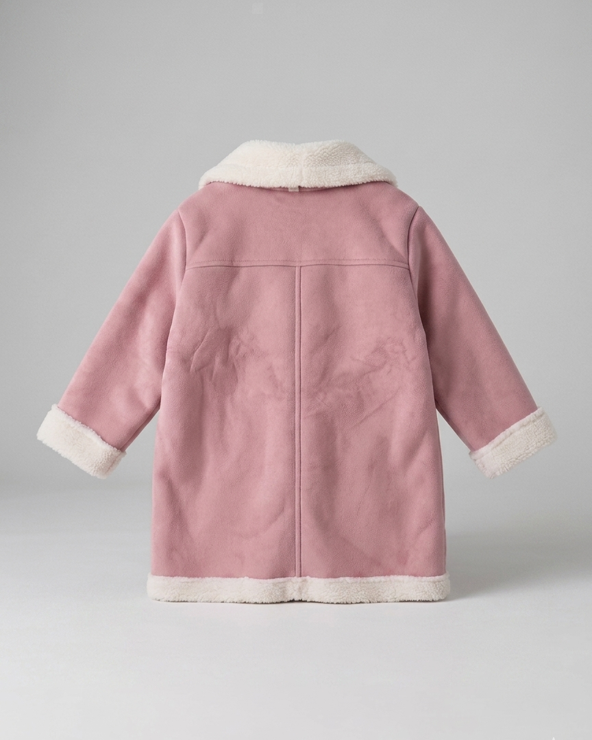 abrigo niña invierno rosa elegante Rosie Elegance – abrigo clásico con forro de piel sintética en España