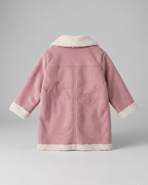abrigo niña invierno rosa elegante Rosie Elegance – abrigo clásico con forro de piel sintética en España