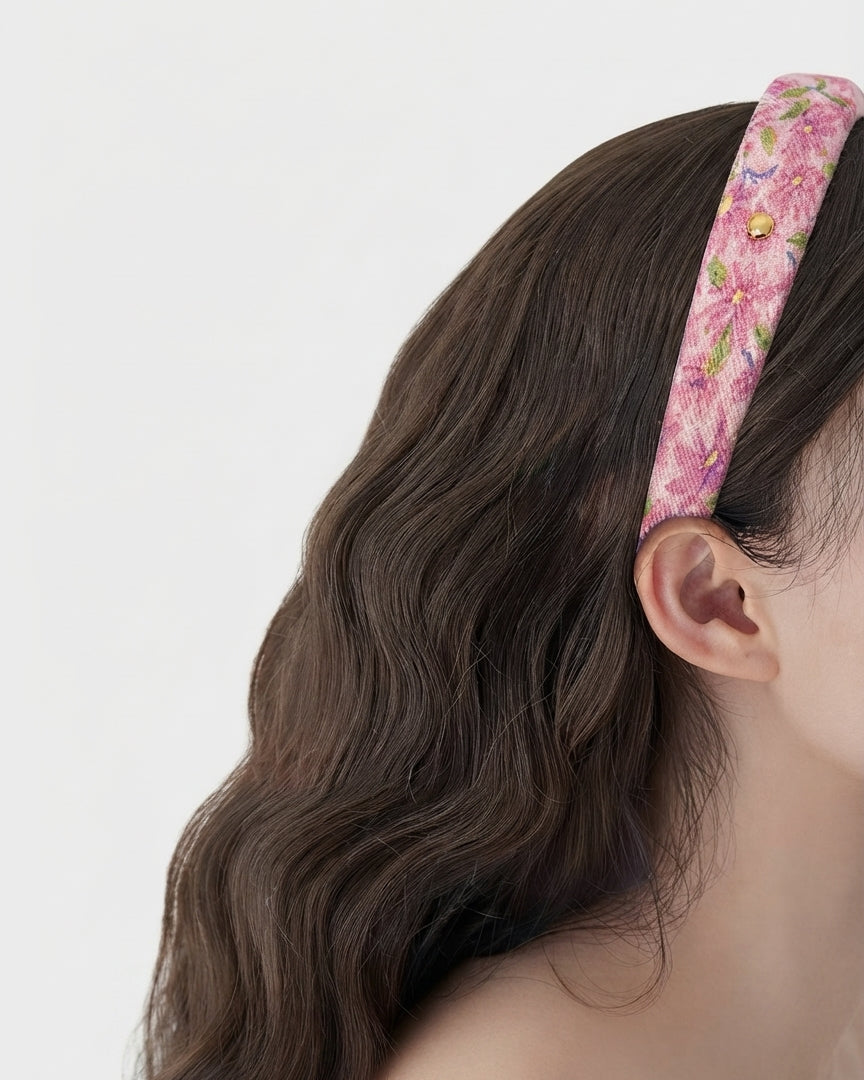 Diademas para niñas con estampados florales elegantes