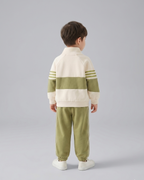 Conjunto deportivo niño 3 piezas con chaqueta, camiseta interior, pantalón y mini mochila chándal infantil invierno en España