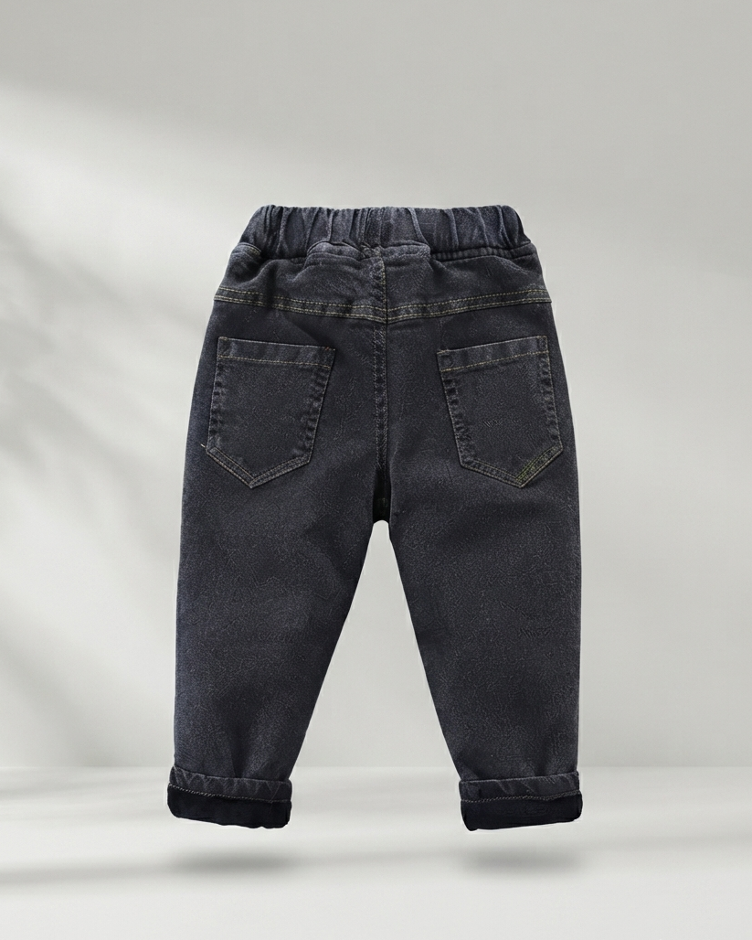 Pantalón Vaquero Infantil Afelpado Calidez y Estilo para el Invierno