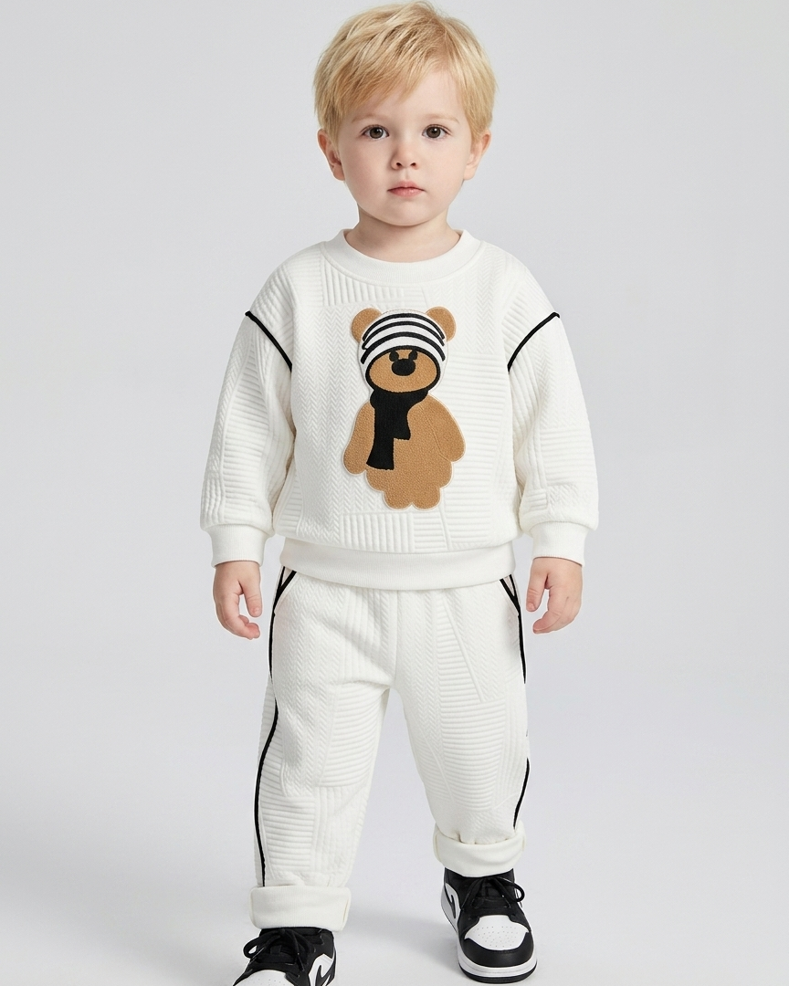 Conjunto Bebé 2 Piezas Osito,Ropa Invierno Niño