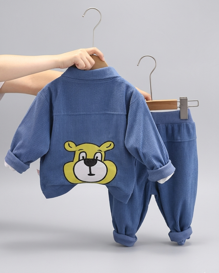 Conjunto  invierno terciopelo 2 piezas niño con chaqueta y pantalón en España
