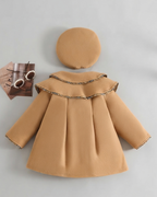 Abrigo Elegante para Niña con Boina a JuegoEstilo Clásico