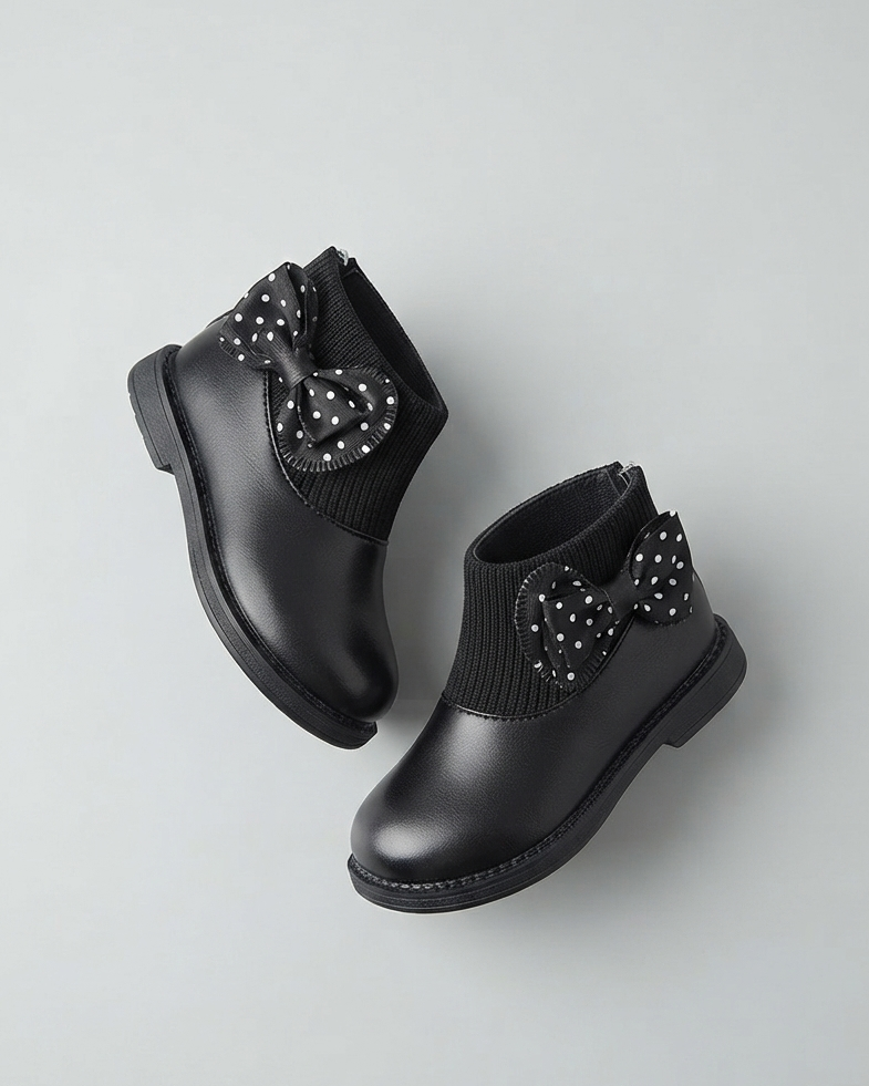 Zapato Niña Lazo Lunares Elegante