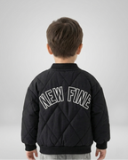 Chaqueta de invierno acolchada para niños y niñas con forro cálido y cremallera en España