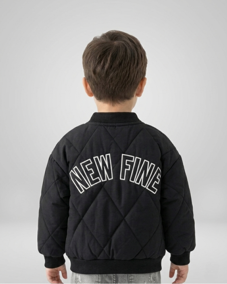 Chaqueta de invierno acolchada para niños y niñas con forro cálido y cremallera en España