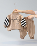 Conjunto bebé niño ropa casual 2 piezas camiseta y pantalón moderno, Ideal para primavera  en España