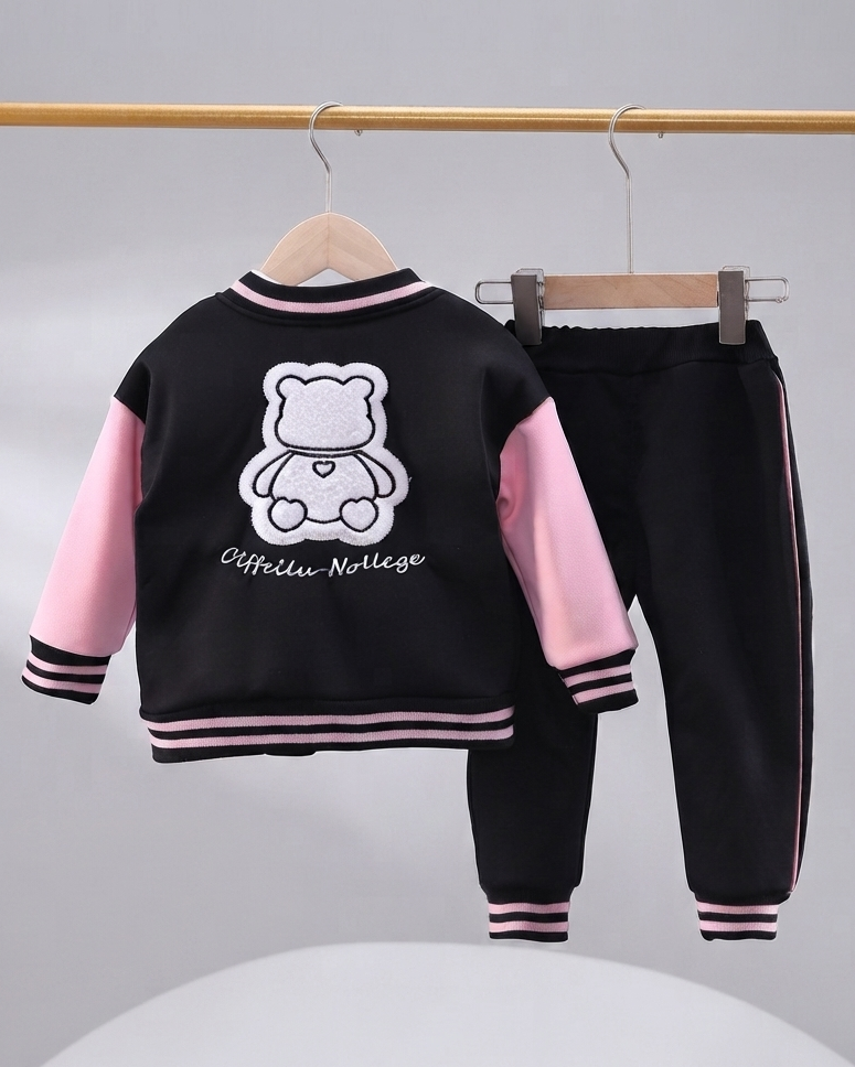 Conjunto Deportivo Niño Bear Cool Chaqueta Varsity de Algodón