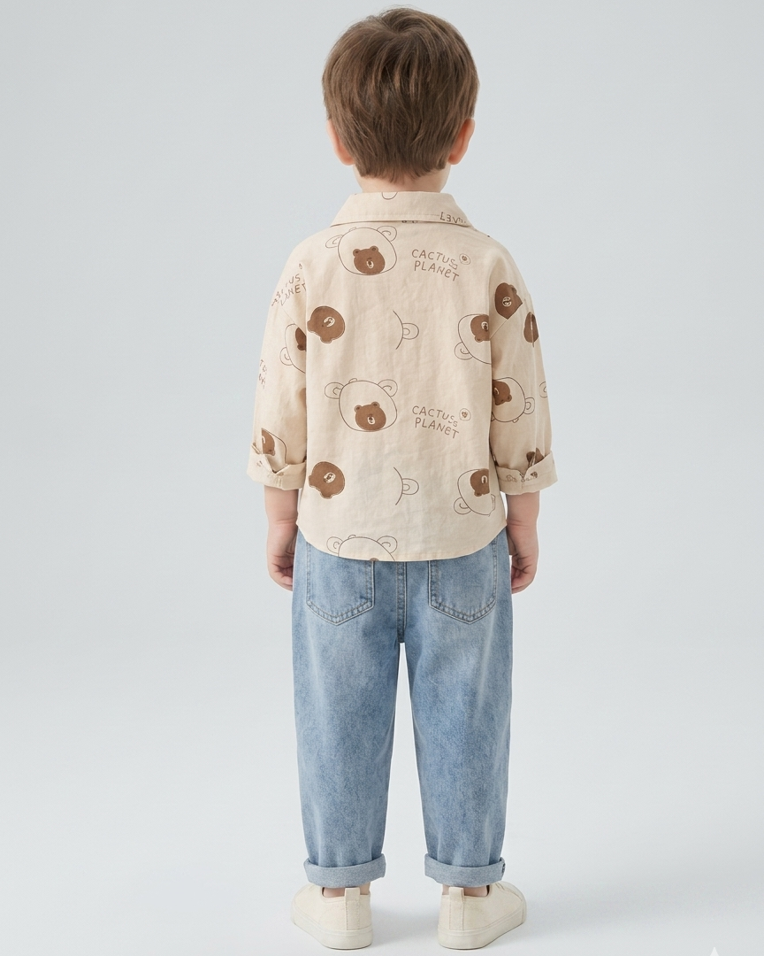 Conjunto niño invierno ropa bebé 2 piezas sudadera manga larga y pantalón vaquero en España