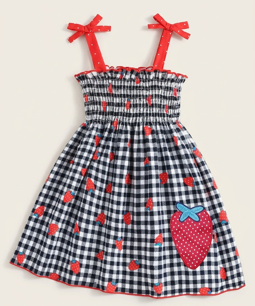 Estilo Gingham y fresas la combinación perfecta