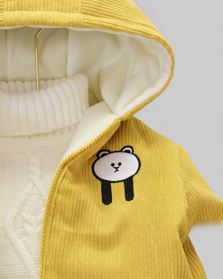 Chaqueta bebé invierno y ropa bebé invierno chaqueta niña invierno acolchada con capucha de osito , en España
