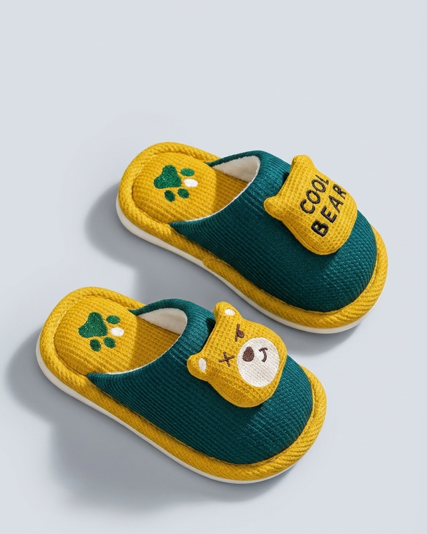 Pantuflas de algodón suave con forro cálido y diseño de dibujos animados en España