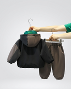 Conjunto Bebé Invierno 2 Piezas  Chaqueta Oso Acolchada