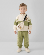 Conjunto deportivo niño 3 piezas con chaqueta, camiseta interior, pantalón y mini mochila chándal infantil invierno en España
