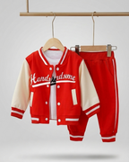 Conjunto deportivo infantil 3 piezas bebé y niño con chaqueta varsity y pantalón cómodo ropa niño en España