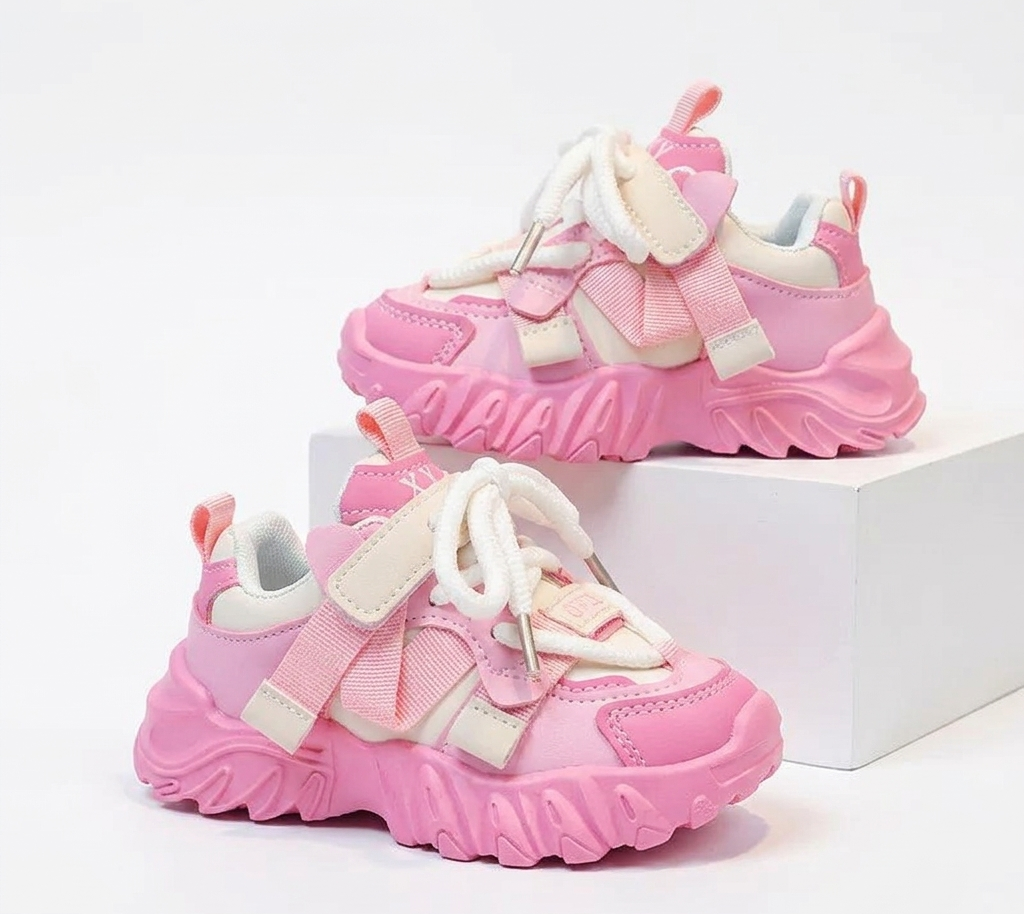 Zapato rosa con diseño deportivo moderno para niñas en España