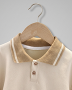 Conjunto 2 piezas bebé niño invierno con estampado de dibujos animados y ositos vista frontal