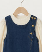 Conjunto Niña Denim Elegante 3 Piezas Infantil