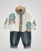Conjunto Niño 3 Piezas Astronauta Chaqueta y Vaquero