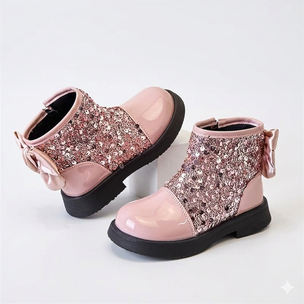 Zapato para niña con diseño brillante y atractivo en España