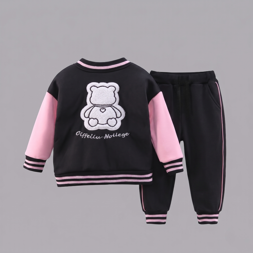 Conjunto deportivo niño Bear Cool estilo varsity de algodón suave | conjunto niño cómodo para diario en España