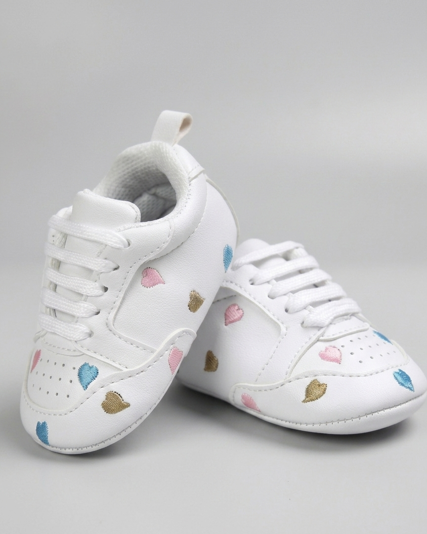 Zapatos bebé suela blanda bordados estrellas niño y niña 0-18 meses en España