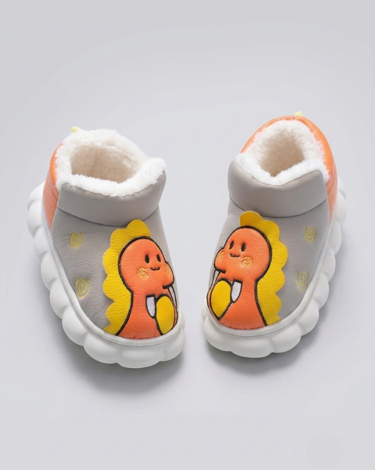 Botas de invierno con forro de piel suave y estampado de dinosaurios en 3D. en España