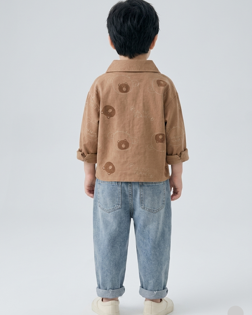 Conjunto niño invierno ropa bebé 2 piezas sudadera manga larga y pantalón vaquero en España