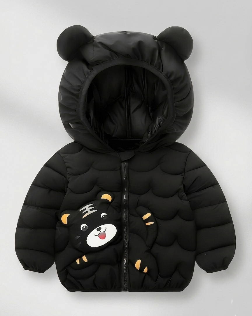 Chaqueta niño invierno acolchado con capucha y cremallera – ropa niño invierno,Ideal para clima otoñal en España