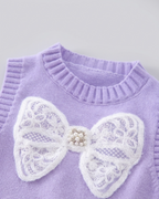 Conjunto niña 3 piezas invierno: camisa manga larga, chaleco de lana y pantalón vaquero en España