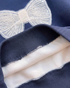 Conjunto niña invierno 2 piezas sudadera con lazo y falda pantalón elegante ropa niña,Ideal para primavera y para clima otoñal en España
