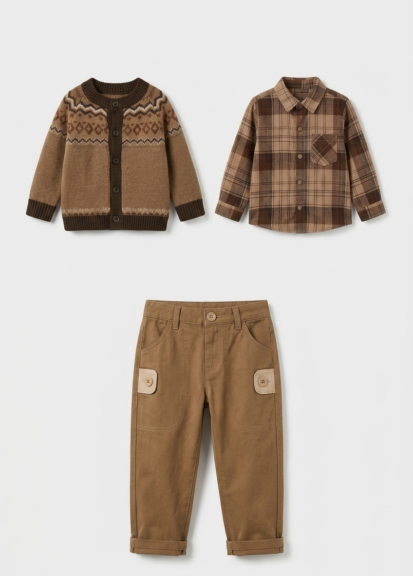 Conjunto de invierno elegante: calidez y estilo para los días fríos,Ideal para clima otoñal  en España