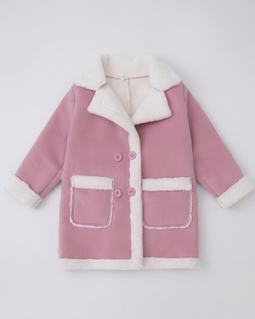 abrigo niña invierno rosa elegante Rosie Elegance – abrigo clásico con forro de piel sintética en España