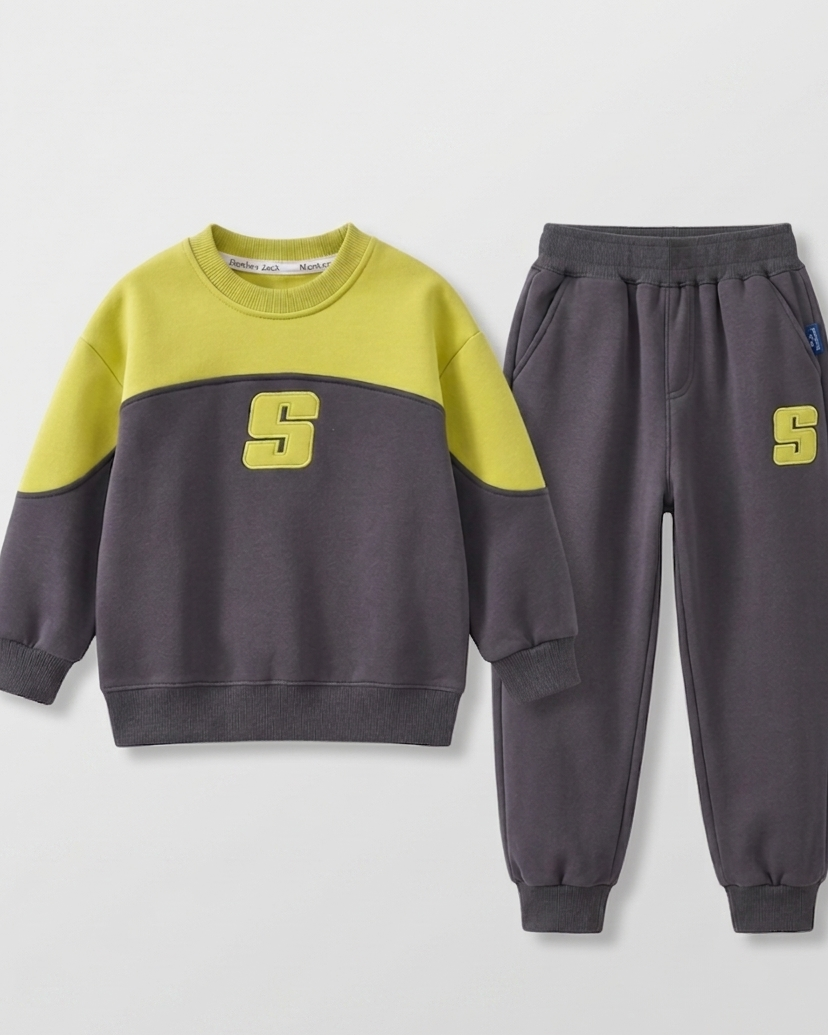 Conjunto niño 2 piezas sudadera y pantalón deportivo chándal infantil cómodo talla 1-8 en España
