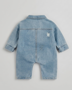 Mono vaquero bebé niño de una pieza con botones y diseño  en  ideal para la actividad  looks elegantes y  en España