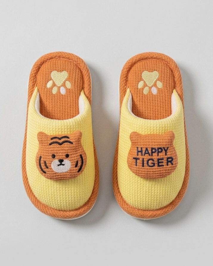 Pantuflas de algodón suave con forro cálido y diseño de dibujos animados en España