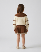 Vestido niña invierno elegante falda plisada manga larga ropa infantil,destacada para looks elegantes y sencillos en España