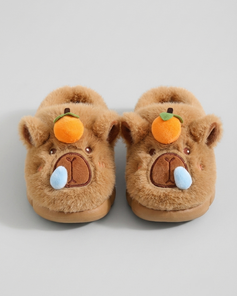 Pantufla de invierno cálida con diseño de dibujos animados en España