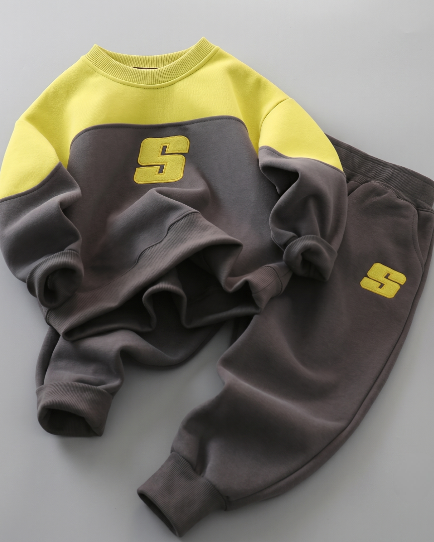 Conjunto niño 2 piezas sudadera y pantalón deportivo chándal infantil cómodo talla 1-8 en España