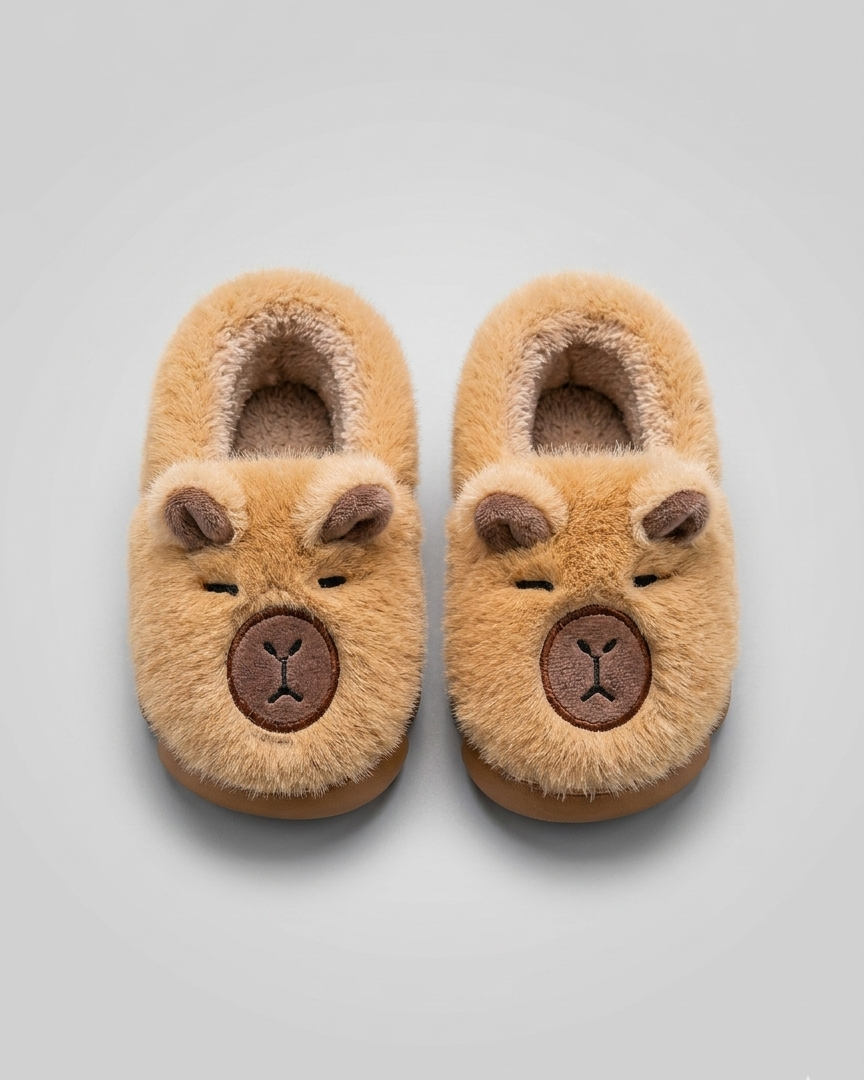 Pantuflas de invierno cálidas con diseño de oso para niños en España