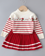 Conjunto Niña Plisado Invierno 2 Piezas ,Elegante