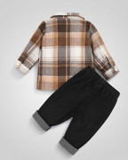Conjunto Niño 2 Piezas  Camisa Cuadros y Vaquero