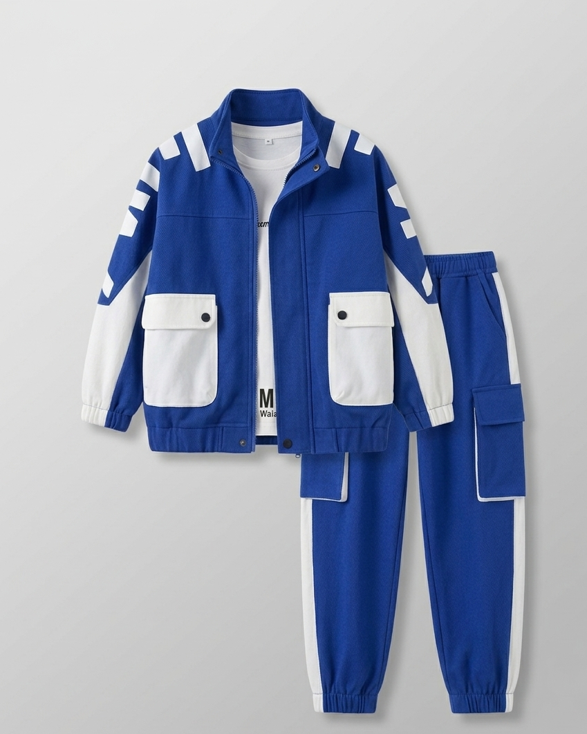 Conjunto deportivo niño chaqueta y pantalón ropa infantil cómoda Ideal para clima otoñal y principios de invierno en España