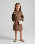 Vestido niña invierno de lana suave con cinturón y estrellas – ropa niña invierno en España