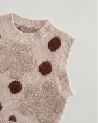Conjunto niña invierno 3 piezas chaqueta tejida y pantalón de terciopelo con bolso,Ideal para clima otoñal en España