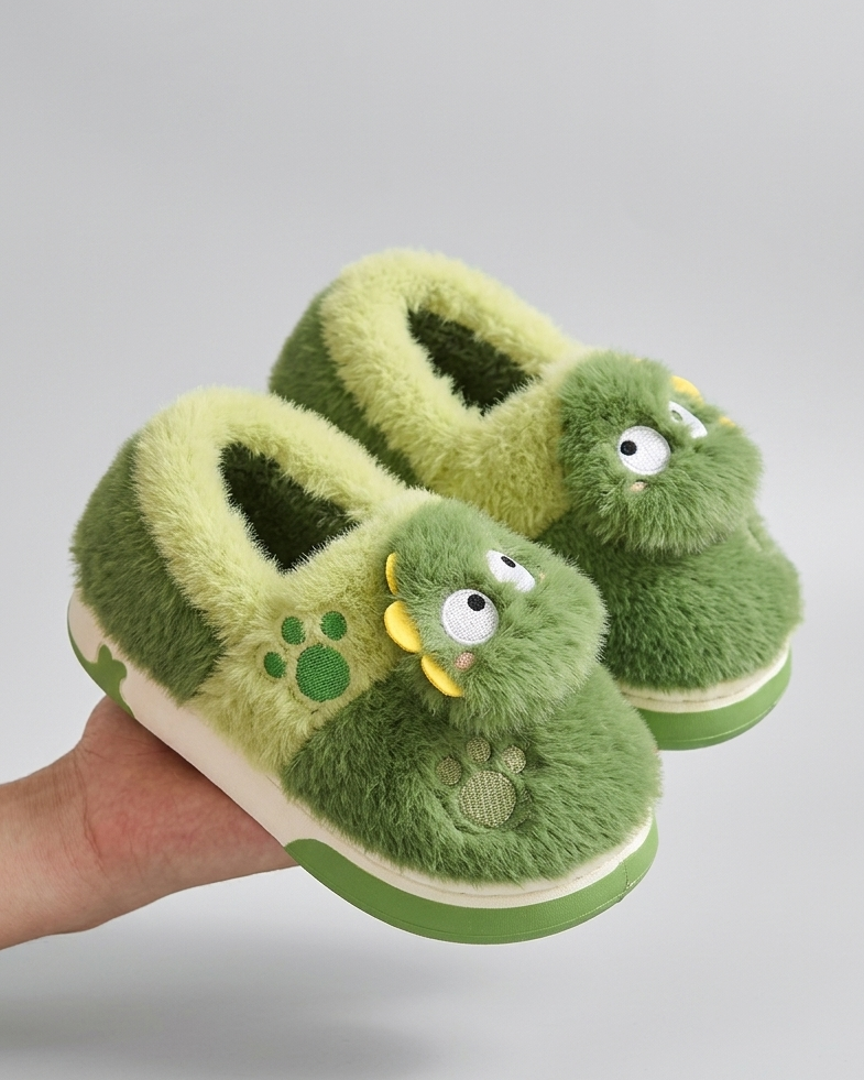 Pantufla de invierno cálida con diseño de dibujos animados en España